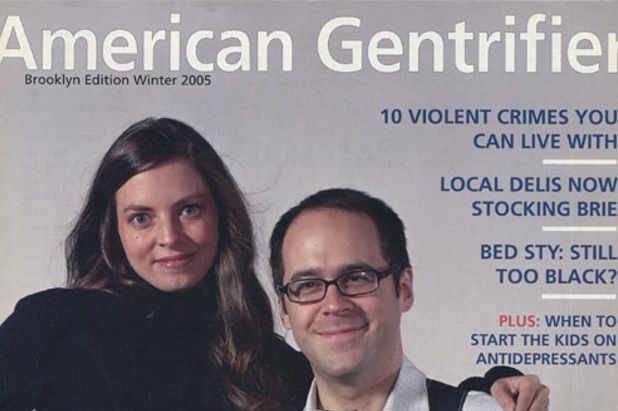 This classic "American Gentrifier" magazine cover from 2005 has been cropped to better reflect the baby-less couple below